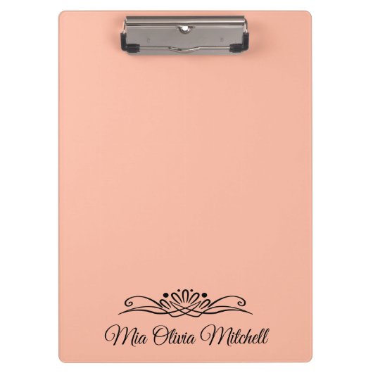 トレンドカラー – ソフトピーチ名クリップボード クリップボード (正面)