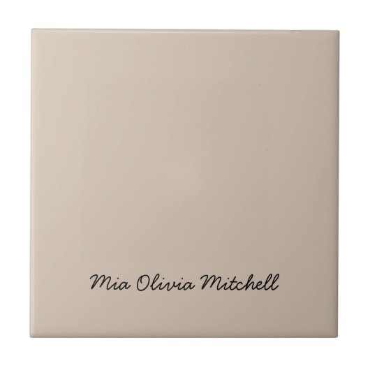 トレンドカラー – ソフトTaupeセラミックタイル タイル (正面)