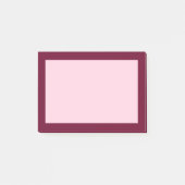 トレンドカラー – ダークバーガンディ/ピンクポストイットノート ポストイット (正面)