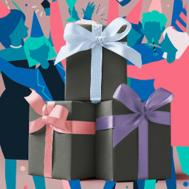 トレンドカラー – ダークフォレストグレー無地の- ラッピングペーパーシート