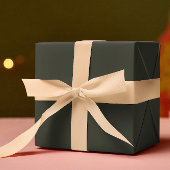 トレンドカラー – ダークフォレストグレー無地の- ラッピングペーパーシート