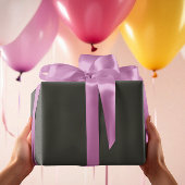 トレンドカラー – ダークフォレストグレー無地の- ラッピングペーパーシート