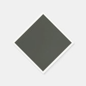 トレンドカラー – ダークフォレストグレー紙ナプキンス スタンダードカクテルナプキン (角)