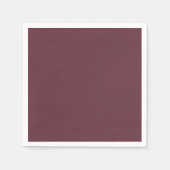 トレンドカラー – ダークレッドワイン紙ナプキンス スタンダードカクテルナプキン (正面)