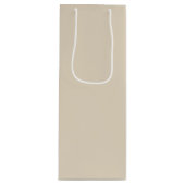 トレンドカラー – ナチュラルベージュワイン抱き枕 ワインギフトバッグ (正面)