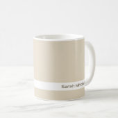 トレンドカラー – ナチュラルベージュ名マグカップ コーヒーマグカップ (正面右)