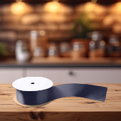 トレンドカラー – ネイビーブルーカラー – 無地の サテンリボン