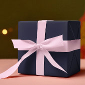 トレンドカラー – ネイビーブルーカラー – 無地の ラッピングペーパーシート