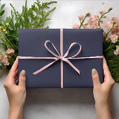 トレンドカラー – ネイビーブルー無地のカラー – 転が ラッピングペーパー