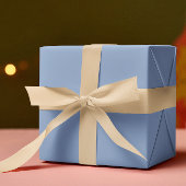 トレンドカラー – パウダーブルーカラー無地の- 転が ラッピングペーパー