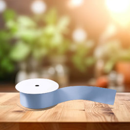 トレンドカラー – パウダーブルーカラー – 無地の サテンリボン