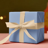 トレンドカラー – パウダーブルーカラー – 無地の ラッピングペーパーシート