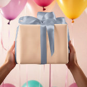 トレンドカラー – ピーチ赤面カラー無地の転が- ラッピングペーパー