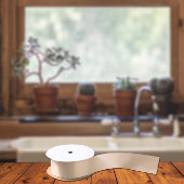 トレンドカラー – ピーチ赤面カラー – 無地の サテンリボン