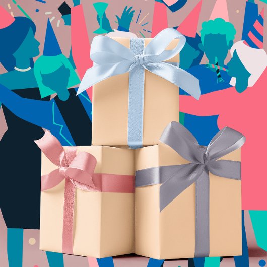 トレンドカラー – ピーチ赤面カラー – 無地の ラッピングペーパーシート