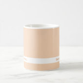 トレンドカラー – ピーチ赤面名マグ コーヒーマグカップ (中央)