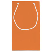 トレンドカラー -フレッシュタンジェリンの小ギフトバッグ スモールペーパーバッグ (裏面)