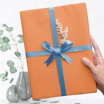 トレンドカラー – フレッシュタンジェリンラッピング紙転が