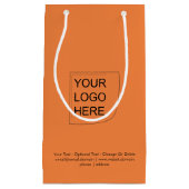 トレンドカラー -フレッシュタンジェリン 小ロゴ ギフトバッグ (正面)