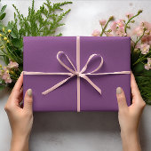 トレンドカラー – プラムパープルカラー無地の- ラッピングペーパーシート