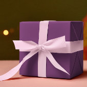 トレンドカラー – プラムパープル無地のカラー転が- ラッピングペーパー