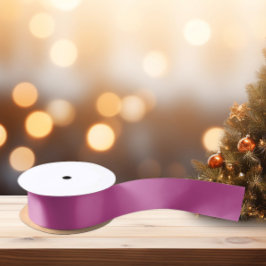 トレンドカラー – ベリーカラー – 無地の サテンリボン