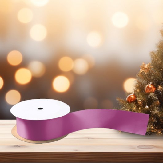 トレンドカラー – ベリーカラー – 無地の サテンリボン