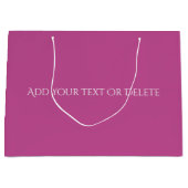 トレンドカラー – ベリーピンク大抱き枕 ラージペーパーバッグ (正面)