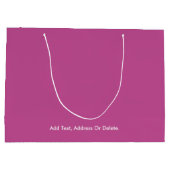 トレンドカラー – ベリーピンク大抱き枕 ラージペーパーバッグ (裏面)