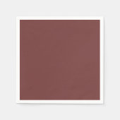 トレンドカラー – マホガニーブラウン紙ナプキンス スタンダードカクテルナプキン (正面)