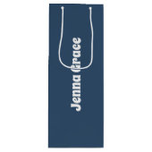 トレンドカラー – マージングブルーワイン抱き枕 ワインギフトバッグ (正面)