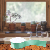 トレンドカラー – ミニグリーンカラー無地の- サテンリボン