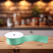 トレンドカラー – ミニグリーンカラー無地の- サテンリボン