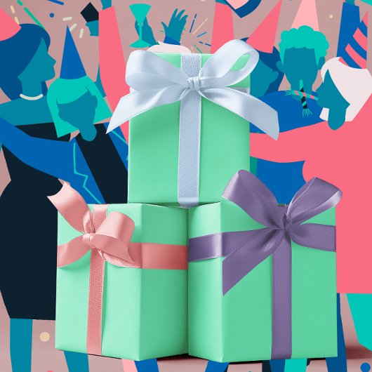 トレンドカラー – ミニグリーンカラー無地の- ラッピングペーパーシート