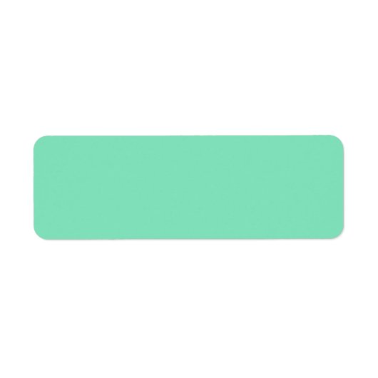 トレンドカラー – ミニグリーン差出人住所ラベル ラベル (正面)