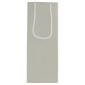 トレンドカラー – ライトシルバーグレーワイン抱き枕 ワインギフトバッグ (正面)