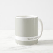 トレンドカラー – ライトシルバーグレー名マグカップ コーヒーマグカップ (正面右)