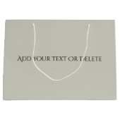 トレンドカラー – ライトシルバーグレー大抱き枕 ラージペーパーバッグ (正面)