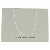 トレンドカラー – ライトシルバーグレー大抱き枕 ラージペーパーバッグ (裏面)