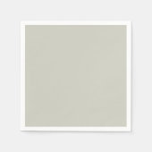 トレンドカラー – ライトシルバーグレー紙ナプキンス スタンダードカクテルナプキン (正面)