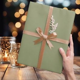 トレンドカラー – リードグリーンラッピング紙 転が ラッピングペーパー