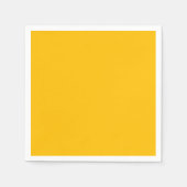 トレンドカラー – 日が差すことイエロー紙ナプキンス スタンダードカクテルナプキン (正面)