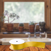 トレンドカラー – 日が差すこと黄色 – 無地の サテンリボン