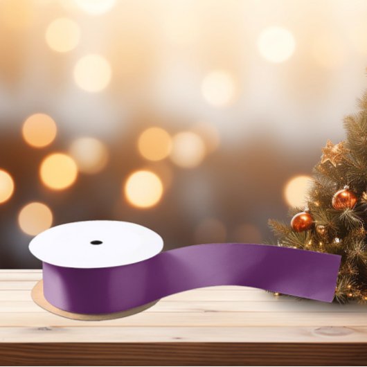 トレンドカラー（明るい紫） サテンリボン