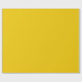 トレンドカラー – 明るい黄色無地の- 転が ラッピングペーパー (フラット)