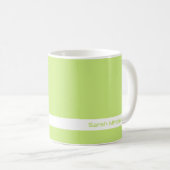 トレンドカラー – 春グリーン名マグカップ コーヒーマグカップ (正面右)
