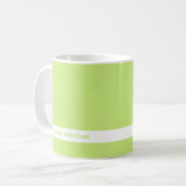 トレンドカラー – 春グリーン名マグカップ コーヒーマグカップ (正面左)