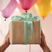 トレンドカラー – 暖色ベージュ無地の色転が-  ラッピングペーパー