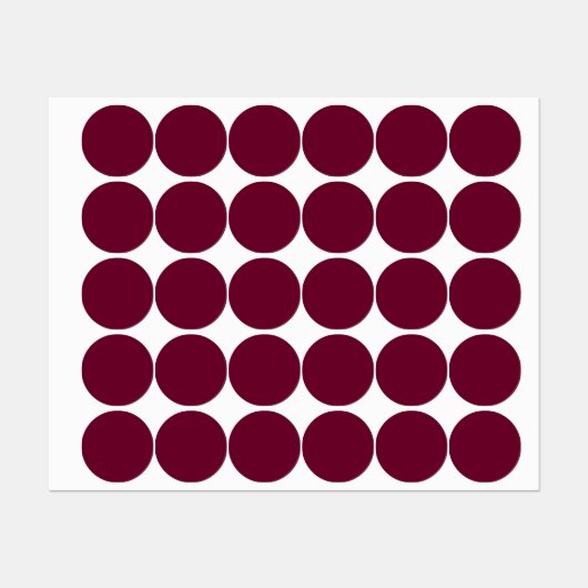 トレンドカラー – 濃いブルゴーニュ – ラベル (シート)