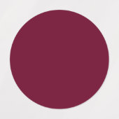 トレンドカラー – 濃いブルゴーニュ – ラベル (デザイン1)